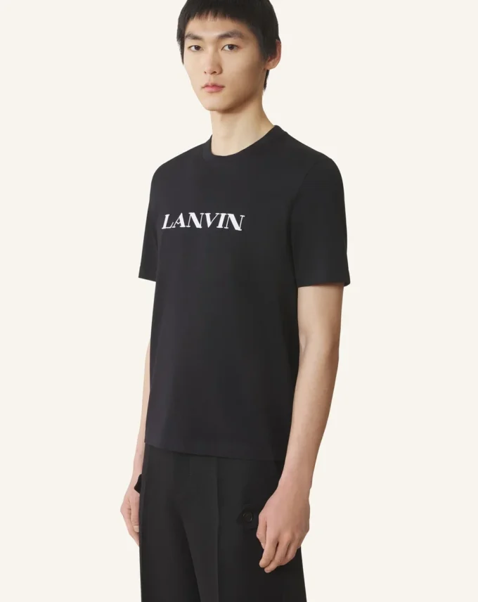 Camiseta de algodón bordada Lanvin Camiseta de algodón bordada Lanvin