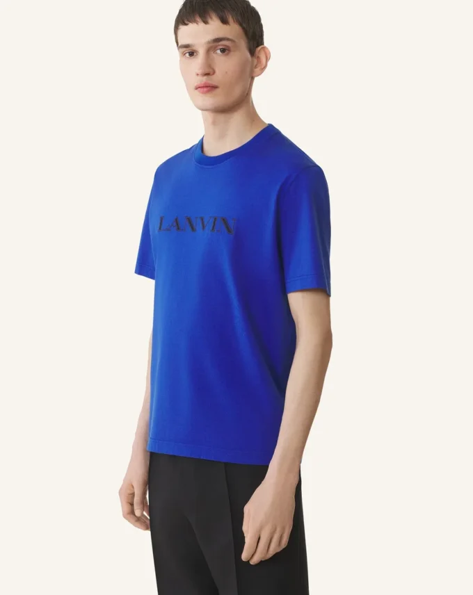 Camiseta de algodón bordada Lanvin Camiseta de algodón bordada Lanvin