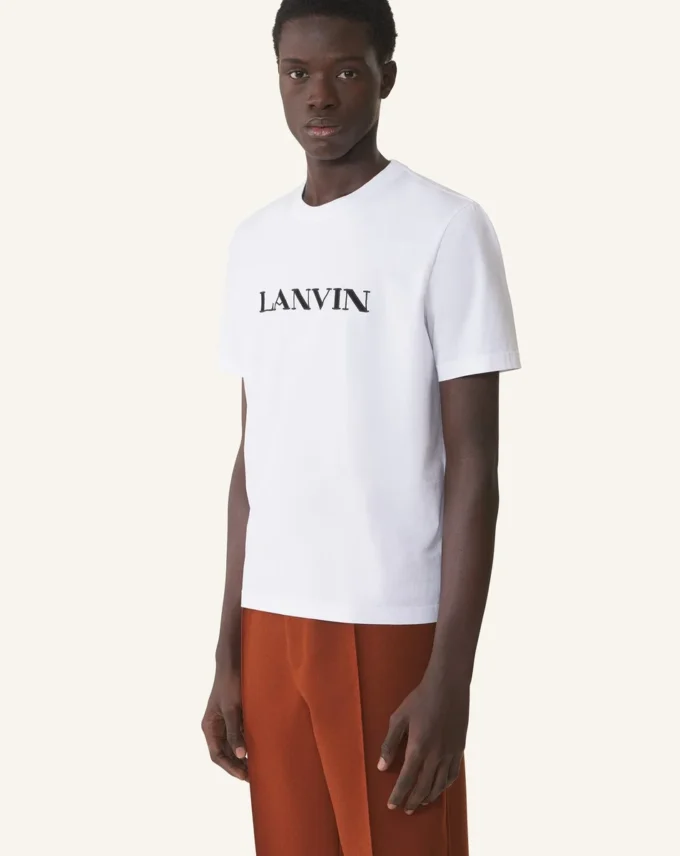 Camiseta de algodón bordada Lanvin Camiseta de algodón bordada Lanvin