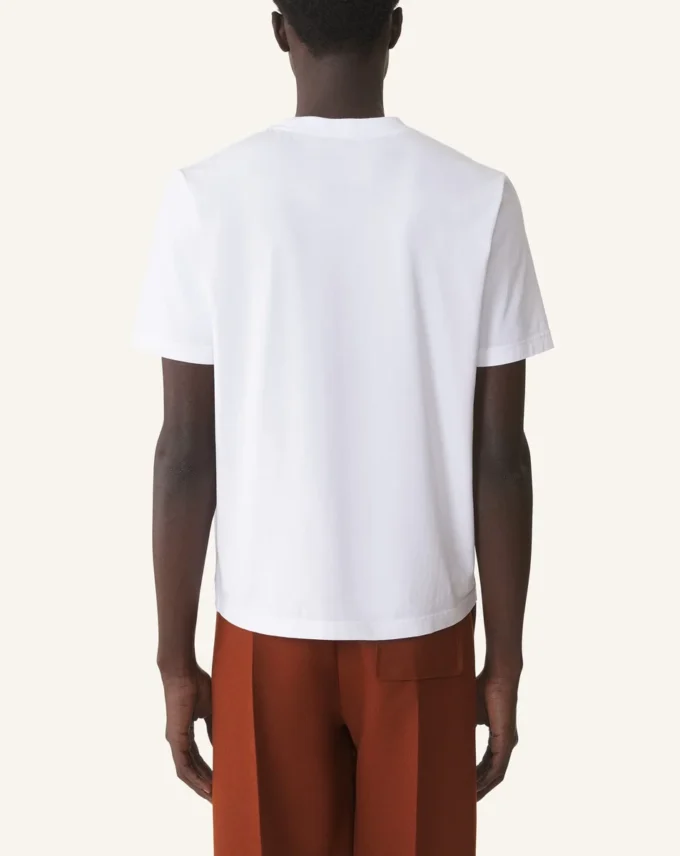 Camiseta de algodón bordada Lanvin Camiseta de algodón bordada Lanvin