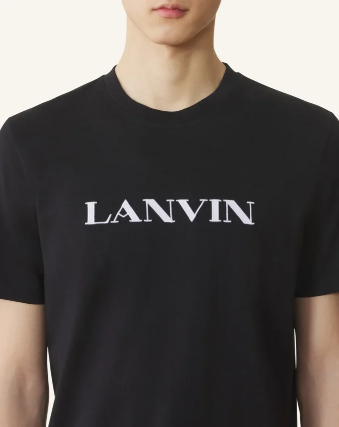 Camiseta de algodón bordada Lanvin Camiseta de algodón bordada Lanvin