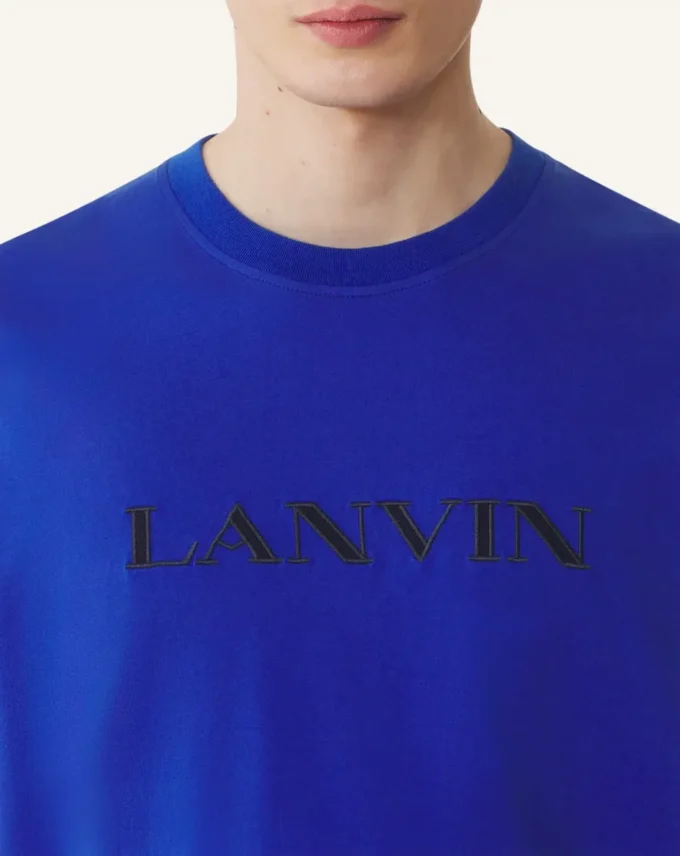 Camiseta de algodón bordada Lanvin Camiseta de algodón bordada Lanvin