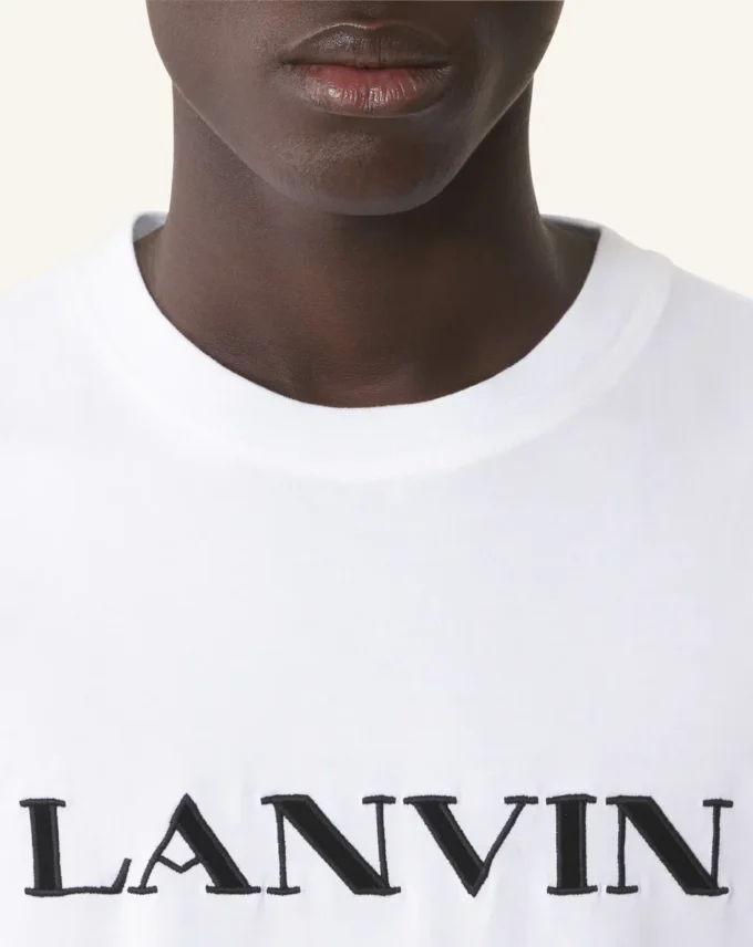 Camiseta de algodón bordada Lanvin Camiseta de algodón bordada Lanvin