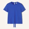 Camiseta de algodón con detalle de cinta Camiseta de algodón con detalle de cinta