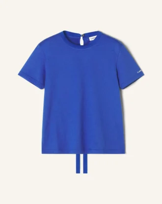 Camiseta de algodón con detalle de cinta