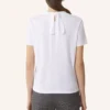 Camiseta de algodón con detalle de cinta Camiseta de algodón con detalle de cinta