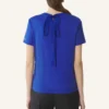 Camiseta de algodón con detalle de cinta Camiseta de algodón con detalle de cinta