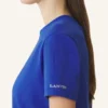 Camiseta de algodón con detalle de cinta Camiseta de algodón con detalle de cinta