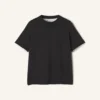 Camiseta de algodón con detalles de seda Camiseta de algodón con detalles de seda