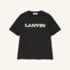 Camiseta de algodón y piel de oveja Lanvin Camiseta de algodón y piel de oveja Lanvin