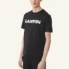 Camiseta de algodón y piel de oveja Lanvin Camiseta de algodón y piel de oveja Lanvin