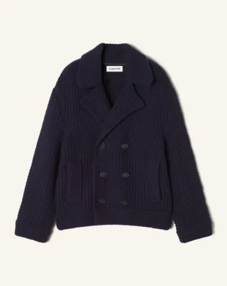 Chaqueta de lana oversize