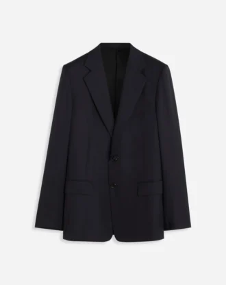 Chaqueta de un solo pecho con bolsillos con solapa