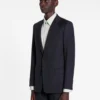 Chaqueta de un solo pecho con bolsillos con solapa Chaqueta de un solo pecho con bolsillos con solapa