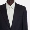 Chaqueta de un solo pecho con bolsillos con solapa Chaqueta de un solo pecho con bolsillos con solapa
