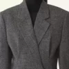 Chaqueta entallada de doble botonadura en lana Príncipe de Gales Chaqueta entallada de doble botonadura en lana Príncipe de Gales
