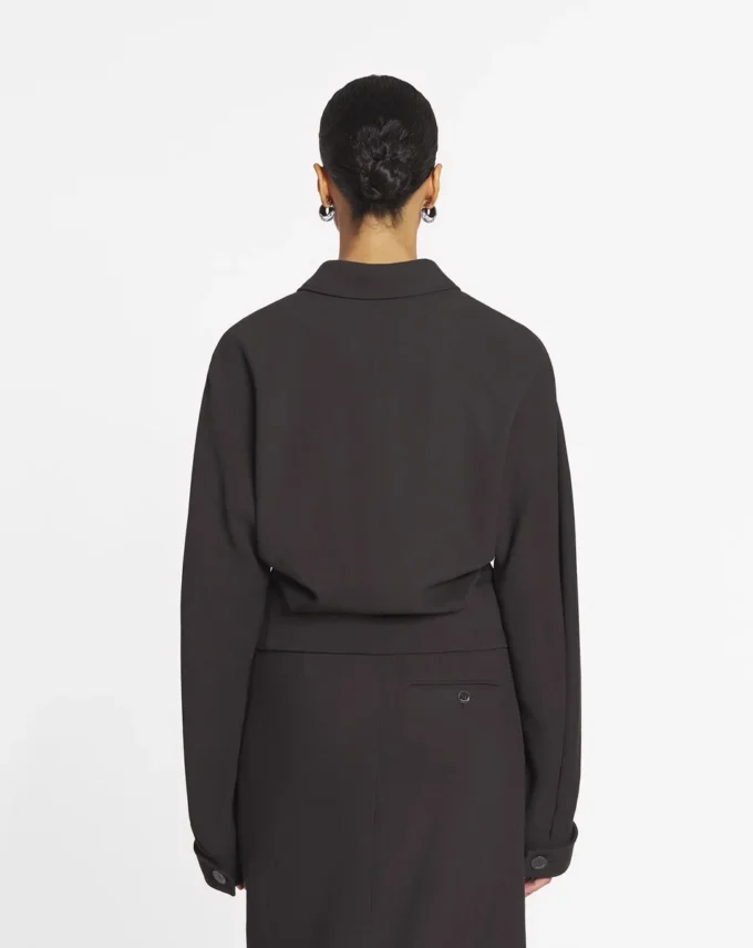 Chaqueta entallada de lana y viscosa Chaqueta entallada de lana y viscosa