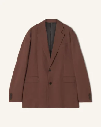 Chaqueta oversize de franela