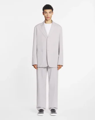 Chaqueta recta de algodón