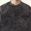 Chaqueta vaquera lavada de corte holgado Chaqueta vaquera lavada de corte holgado