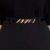Cinturón de cuero con cinta Mélodie Cinturón de cuero con cinta Mélodie