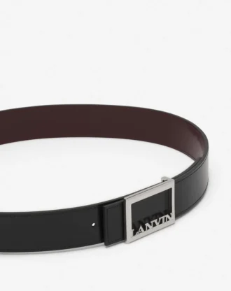 Cinturón reversible de piel Lanvin Signature
