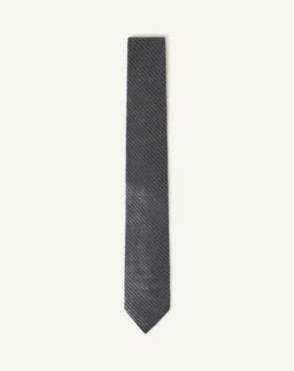 Corbata de seda a rayas chevron