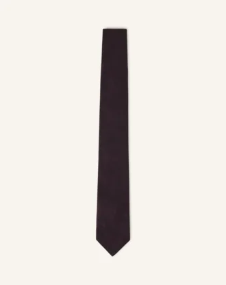 Corbata lisa de piqué de seda