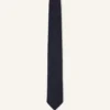 Corbata lisa de piqué de seda