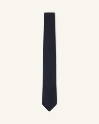 Corbata lisa de piqué de seda Corbata lisa de piqué de seda