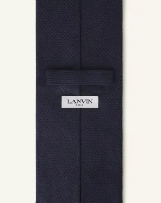 Corbata lisa de piqué de seda Corbata lisa de piqué de seda