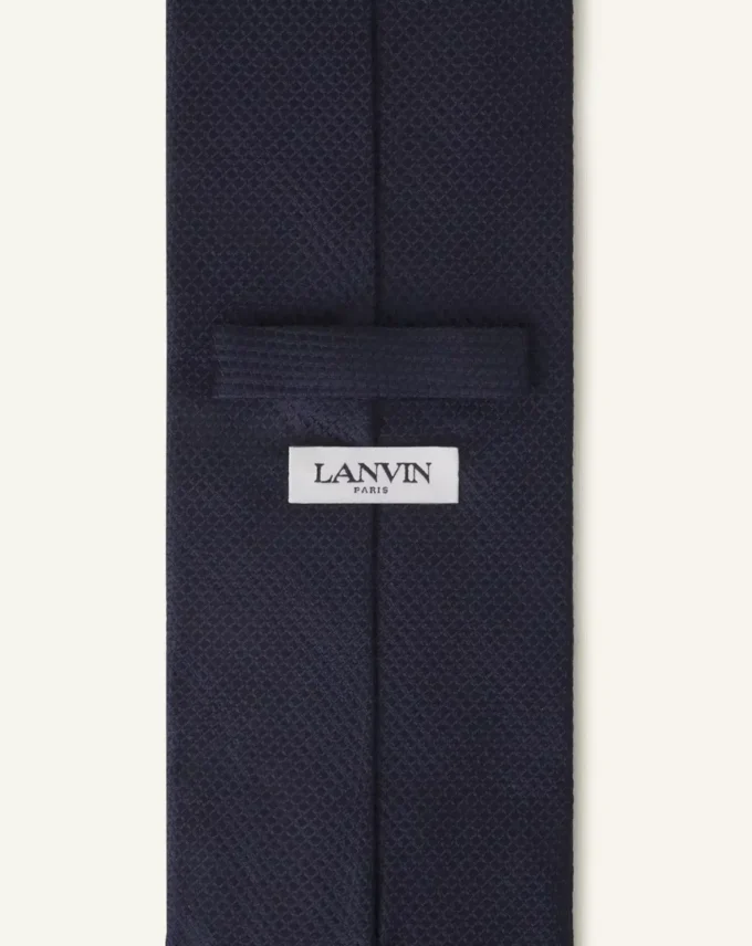 Corbata lisa de piqué de seda