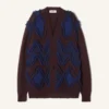 Cárdigan oversize en jacquard