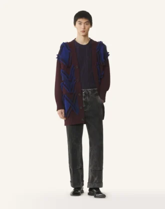 Cárdigan oversize en jacquard Cárdigan oversize en jacquard