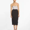 Falda midi de lana y viscosa Falda midi de lana y viscosa