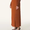 Falda midi en charmeuse Falda midi en charmeuse