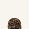Gorra con estampado de leopardo