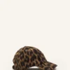 Gorra con estampado de leopardo
