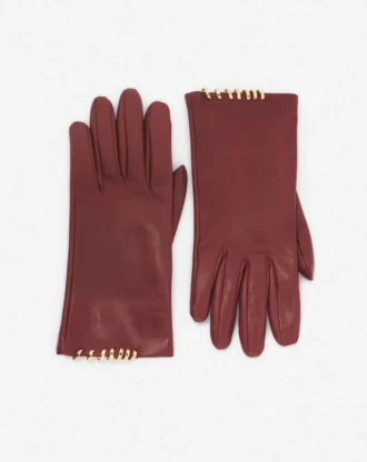 Guantes de cuero Melodie de Lanvin