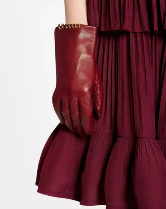 Guantes de cuero Melodie de Lanvin