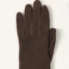 Guantes largos y estrechos de ante Guantes largos y estrechos de ante