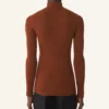Jersey de cuello alto de lana merino y seda Jersey de cuello alto de lana merino y seda