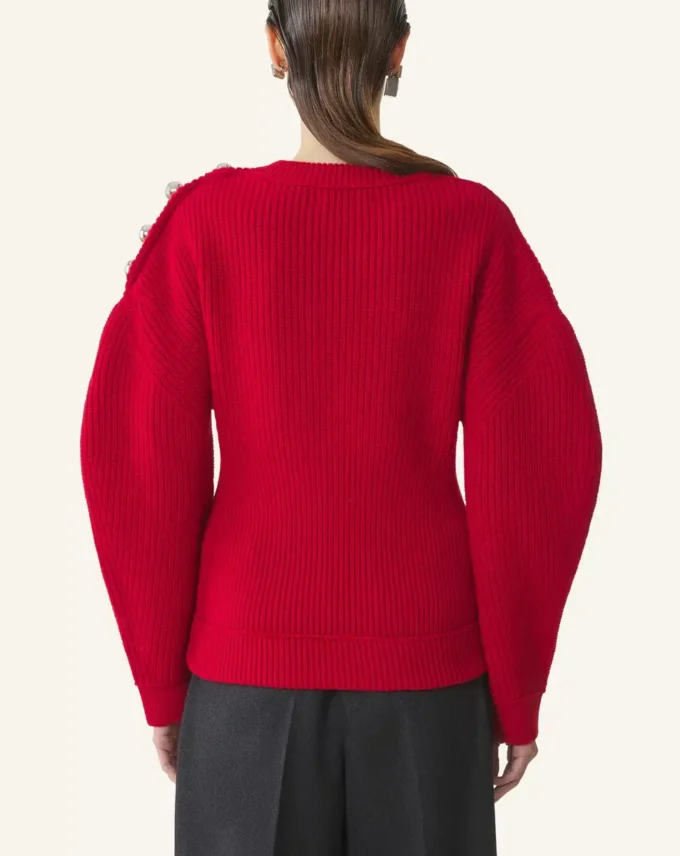 Jersey de lana acanalado Jersey de lana acanalado