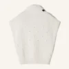 Jersey de lana sin mangas con detalle de diamantes Jersey de lana sin mangas con detalle de diamantes