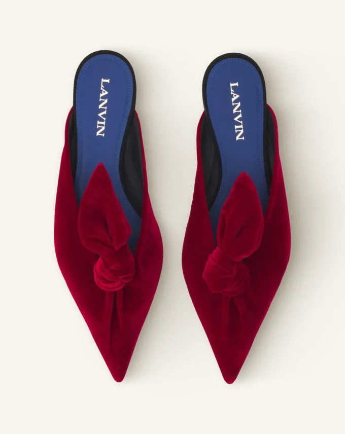 Mules con lazo de terciopelo Midnight Step Mules con lazo de terciopelo Midnight Step