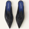 Mules de tacón con lazo Midnight Step en piel Mules de tacón con lazo Midnight Step en piel