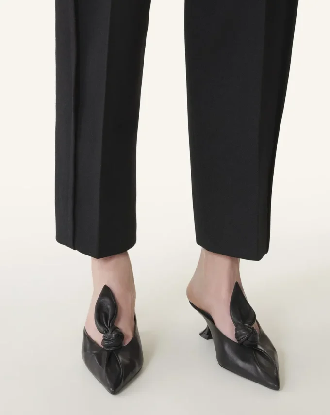 Mules de tacón con lazo Midnight Step en piel Mules de tacón con lazo Midnight Step en piel