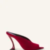 Mules Midnight Step en terciopelo Mules Midnight Step en terciopelo