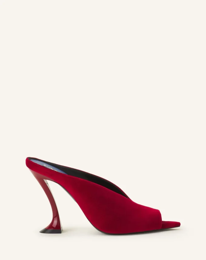 Mules Midnight Step en terciopelo Mules Midnight Step en terciopelo