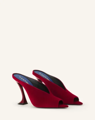 Mules Midnight Step en terciopelo